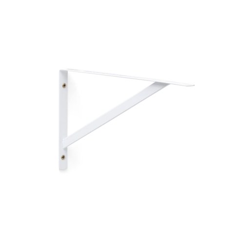 Kit 6X Suporte para Prateleira 25 cm Profundida com Fixação Branco