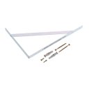 Ver imagem 2 de Kit 6X Suporte para Prateleira 25 cm Profundida com Fixação Branco