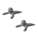 Ver imagem 1 de BUDDY - APARADOR / PESO PARA PORTA (KIT COM 2) CINZA
