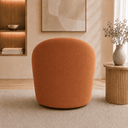 Ver imagem 3 de Poltrona Decorativa Yara Base Giratória Veludo Sala Estar Quarto Recepção Confortável