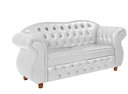 Ver imagem 1 de Namoradeira Chesterfield Merlo 2 Lugares - Corano Branco / Decoração, recepção, sala tv estar