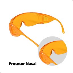 Kit 5 Óculos Proteção Laranja Visão Noturna Dia Nublado - 4