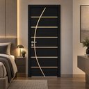 Ver imagem 4 de Porta Madeira Frisada R20C 210 x 80 cm Pintura UV:Preto