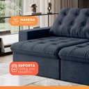 Ver imagem 6 de Sofá Retrátil e Reclinável 3 Lugares 2,40m Malibu
