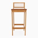 Ver imagem 5 de Banqueta Alta Brunella 99cm com Encosto Telinha Estilo Palha Corino Brown - Abmaza