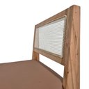 Ver imagem 4 de Banqueta Alta Brunella 99cm com Encosto Telinha Estilo Palha Corino Brown - Abmaza