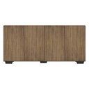 Ver imagem 7 de Aparador Buffet 4 Portas com Pés Quadrados Veneza Multimóveis V3557 Rustic/Preto