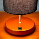 Ver imagem 4 de Kit 2 Abajur Luminaria de Mesa Redondo Interruptor Ref 84 Decoração Casa Sala Quarto Escritório