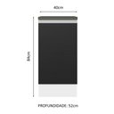 Ver imagem 3 de Balcão Armário de Cozinha 100% MDF 40 cm 1 Porta Branco/Preto Acordes Madesa