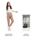 Ver imagem 5 de Balcão Armário de Cozinha 100% MDF 40 cm 1 Porta Branco/Preto Acordes Madesa