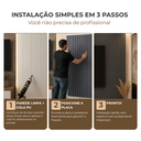 Ver imagem 5 de Kit 2 Painel Ripado 3D Decorativo 2,70m x 16cm