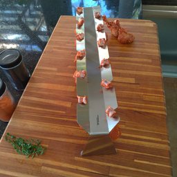 Suporte para 12 Coxas de Frango BBQ - Chicken Lollipop -Inox - 5