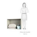 Ver imagem 3 de Maleiro Guarda Roupa Aberto Ponte Solteiro 97cm Prime Plus Luciane Móveis