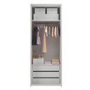 Ver imagem 3 de Guarda-Roupas de Bebê 2 Portas Modulados Branco