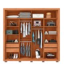 Ver mais imagens de Guarda Roupa Casal 2 Portas 4 Gavetas com Espelho e Cabideiro 245x233x55cm