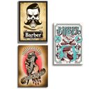 Ver imagem 7 de Kit 10 Placas Barbearia Quadros Decoração Painel 28,7x22cm