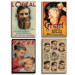 Kit 10 Placas Barbearia Quadros Decoração Painel 28,7x22cm - 5