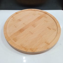 Bandeja Giratoria para Servir Bailarina Home&co Bambu 3x30x30cm Natural - 3
