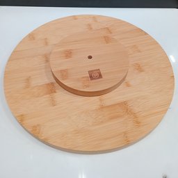 Bandeja Giratoria para Servir Bailarina Home&co Bambu 3x30x30cm Natural - 4