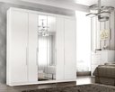 Ver imagem 1 de Guarda-Roupa Casal 6 Portas com Espelho e 6 Gavetas Branco