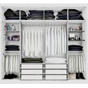 Ver imagem 2 de Guarda-Roupa Casal 6 Portas com Espelho e 6 Gavetas Branco