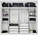 Ver imagem 2 de Guarda-Roupa Casal 6 Portas com Espelho e 6 Gavetas Branco
