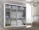 Ver imagem 3 de Guarda-Roupa Casal 6 Portas com Espelho e 6 Gavetas Branco