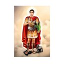 Ver imagem 2 de Placa Decorativa Mdf Santo Expedito Tamanho 20x27cm