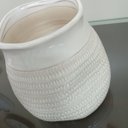Ver imagem 3 de Vaso Decorativo Enfeite Casa Home&Co Cerâmica 17x18x18cm Marfim