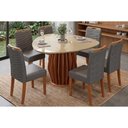 Ver imagem 1 de Mesa Sala Jantar Tokyo + 6 Cadeiras Julia Freijo DJ Móveis