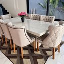 Ver imagem 6 de Mesa de Jantar Mdf Laminado Laca Auto Brilho 200x100cm - Branca (somente Mesa)