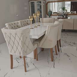 Mesa de Jantar Mdf Laminado Laca Auto Brilho 200x100cm - Branca (somente Mesa) - 5