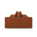 Ver imagem 6 de Sofá Ilha com Encosto e Almofadas Móveis Olimpo 265cm Modulado Linho/pu Terracota/caramelo G45 - Gra