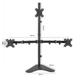 Suporte para 3 Monitores 15 a 32 Ajuste de Altura e Convergência Ctm33n - 5