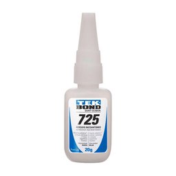 Adesivo Instantâneo Profissional 725 20g com Bico Anti-entupimento - Tekbond 10521002804 - 1