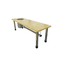 Ver imagem 2 de Rack Cozinha Organizador e Prateleira Bambu/Inox Mimo Style