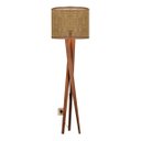 Ver imagem 3 de Luminária Abajur Paris Cúpula Indiana Detalhada Sala Bivolt - Teca/marrom