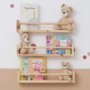 Ver imagem 2 de Kit 2 Prateleiras de Parede em Madeira para Decoração e Livros – Dulce Slim 50cm