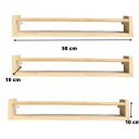 Ver imagem 5 de Kit 2 Prateleiras de Parede em Madeira para Decoração e Livros – Dulce Slim 50cm