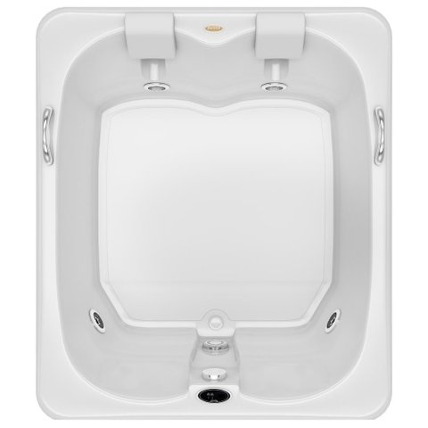 Banheira Aquecedor 10 Jatos Cetra P2 160x130cm Branca
