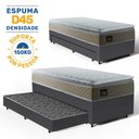 Ver imagem 3 de Cama Box com Colchão de Espuma D45 Pillow Top Strong One Face + Auxiliar de Espuma Solteiro 88cm
