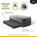 Ver imagem 5 de Cama Box com Colchão de Espuma D45 Pillow Top Strong One Face + Auxiliar de Espuma Solteiro 88cm