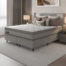 Cama Box Queen + Colchão Molas Ensacadas New Londres Umaflex (158x198x68cm) Cinza - 2
