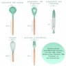 Kit Utensílios Cozinha 12 Peças Silicone Antiaderente Verde - 5