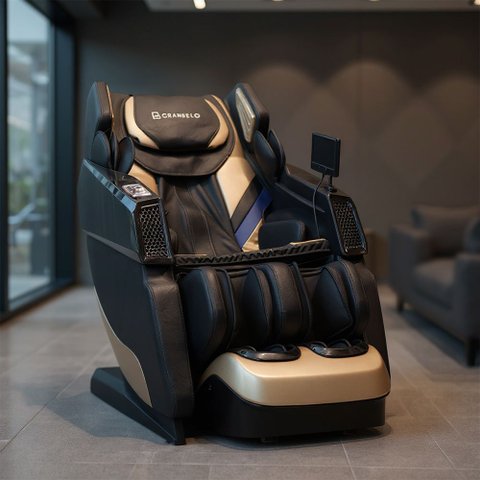 Poltrona de Massagem Ultron 4d Aquecimento com Tela Touch Trilho Sl Airbags Brinde Massageador e Ócu
