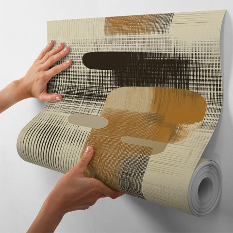 Papel de Parede Decorativo Efeito Abstract - 12 Metros