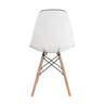Cadeira Eames Pés de Madeira Transparente - 2