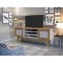 Ver imagem 1 de Rack para Tv ate 60" Cinamomo/Off White Detroit Valde Moveis