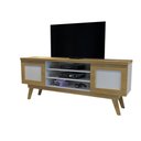 Ver imagem 6 de Rack para Tv ate 60" Cinamomo/Off White Detroit Valde Moveis