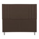 Ver imagem 3 de Cabeceira Casal 1,95m Viena Suede Cor: Marrom
